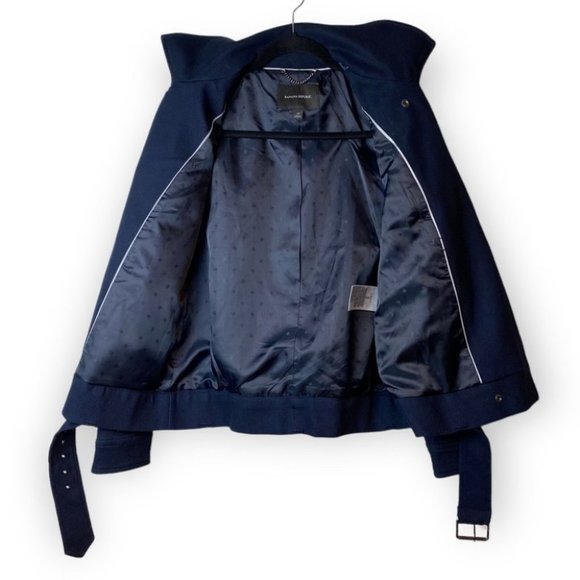 Banana Republic Navy  Blue Moto Jacket - Picture 3 of 10